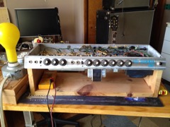 amp on stand